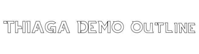 THIAGA DEMO Outline  Скачать бесплатные шрифты