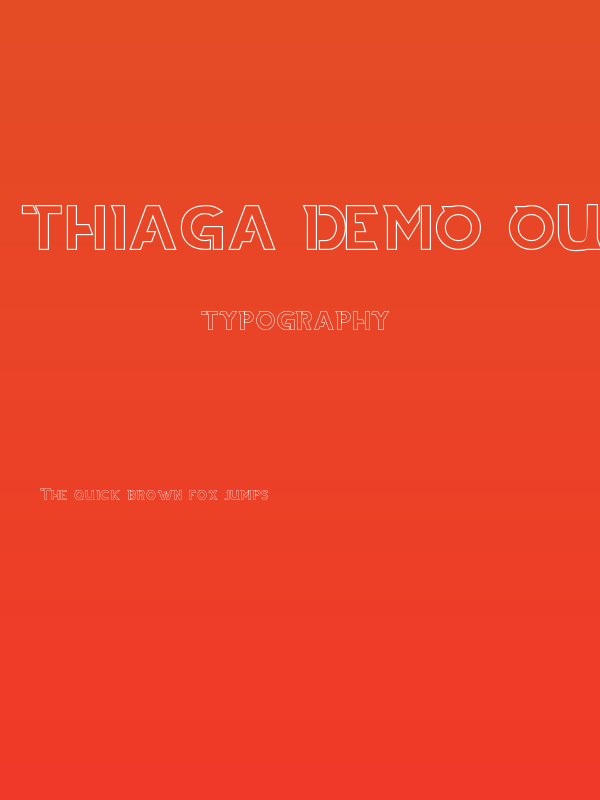 THIAGA DEMO Outline Poster
