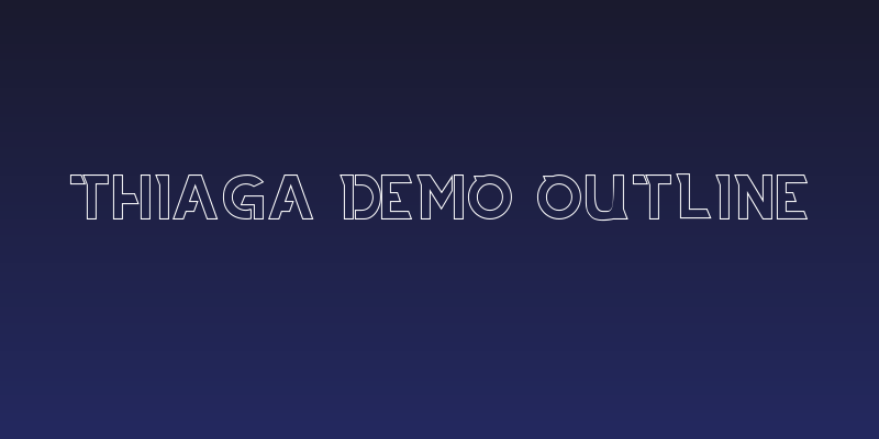 THIAGA DEMO Outline Social Header