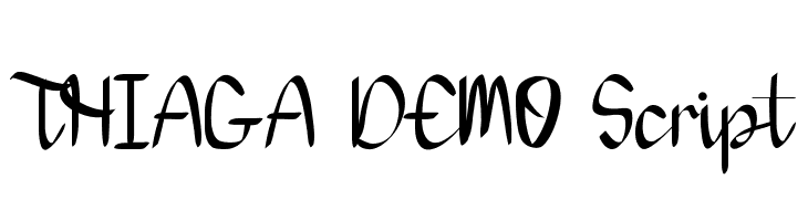 THIAGA DEMO Script  免费字体下载