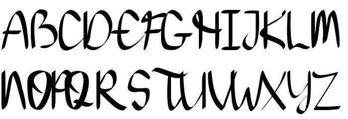 THIAGA DEMO Script Font OTHER CHARS