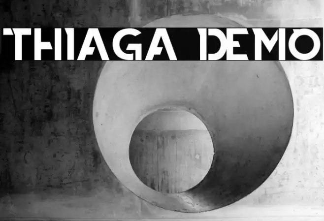 THIAGA DEMO Font examples
