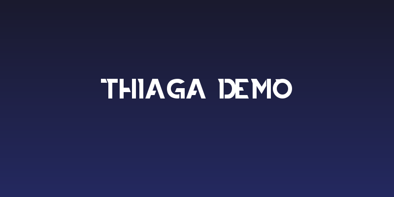 THIAGA DEMO Social Header