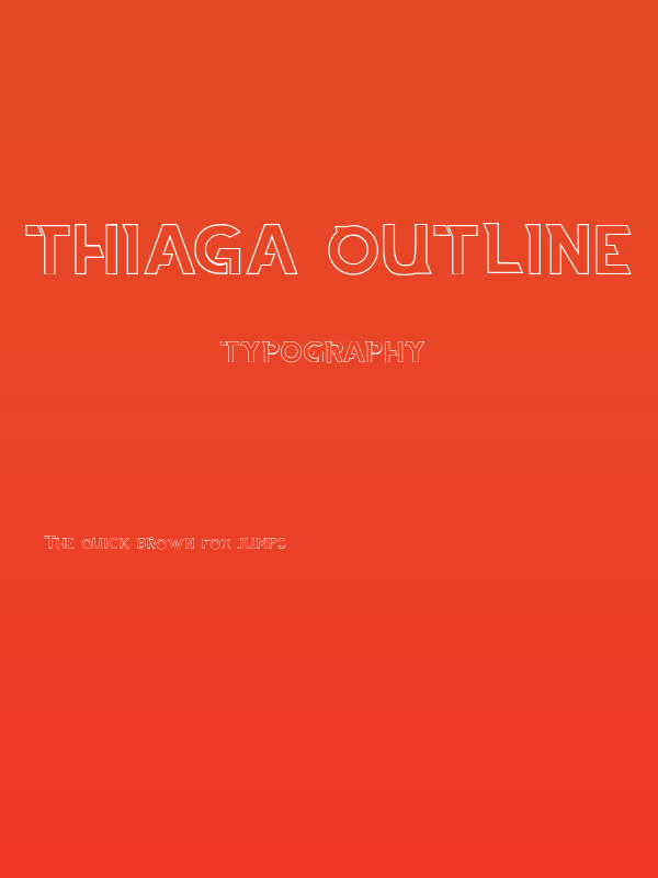 THIAGA Outline Poster