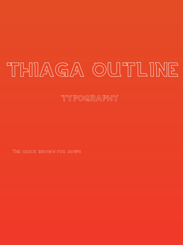 THIAGA Outline Poster