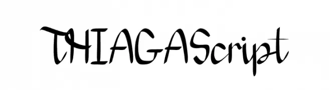 THIAGA Script  Frei Schriftart Herunterladen