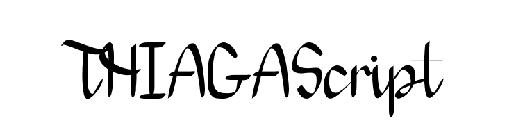 THIAGA Script  Frei Schriftart Herunterladen