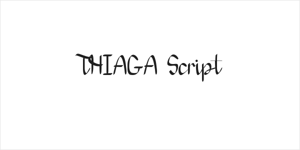 THIAGA Script Logo