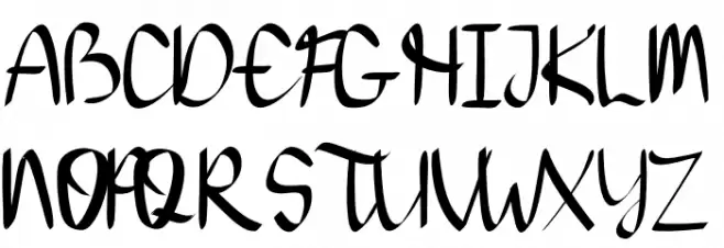THIAGA Script Schriftart Groß