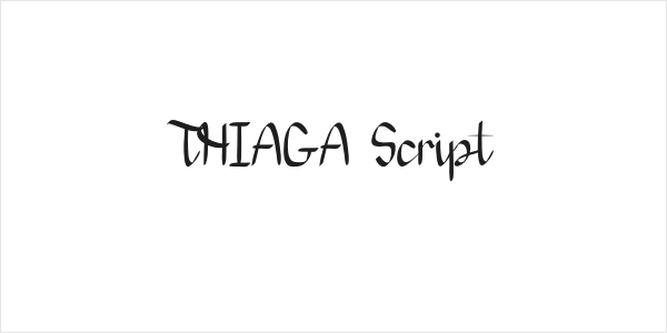 THIAGA Script Logo