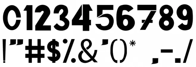 THIAGA Font OTHER CHARS