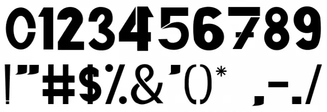 THIAGA Font OTHER CHARS