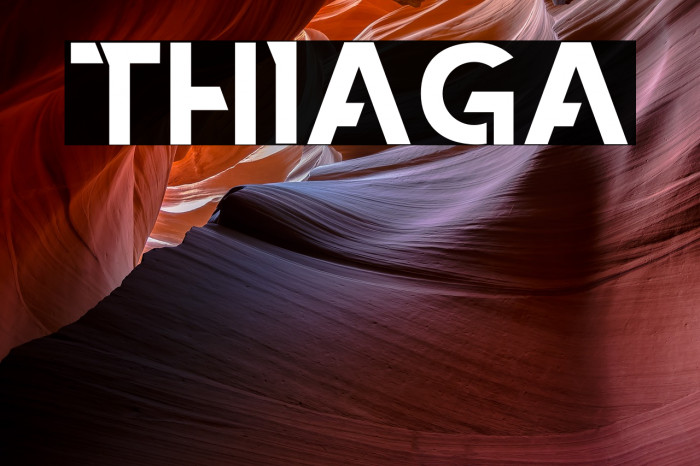 THIAGA Font examples