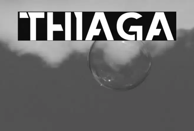 THIAGA Font examples