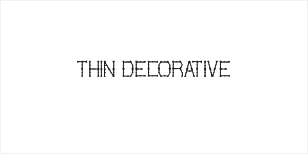 THIN DECORATIVE Logo