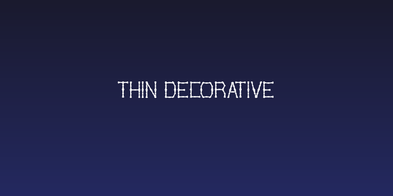 THIN DECORATIVE Social Header