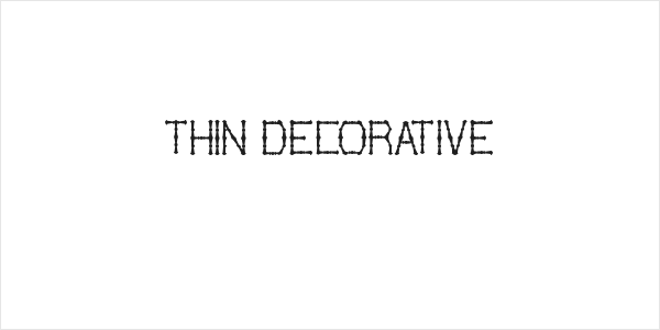 THIN DECORATIVE Logo