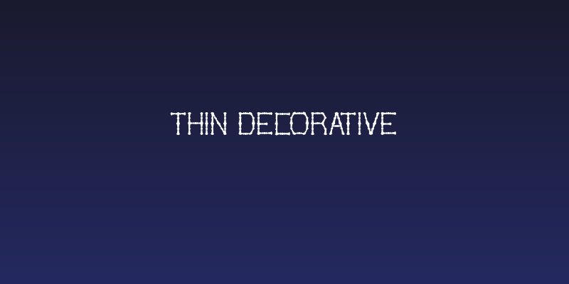 THIN DECORATIVE Social Header