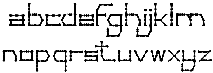 THIN DECORATIVE Font LOWERCASE