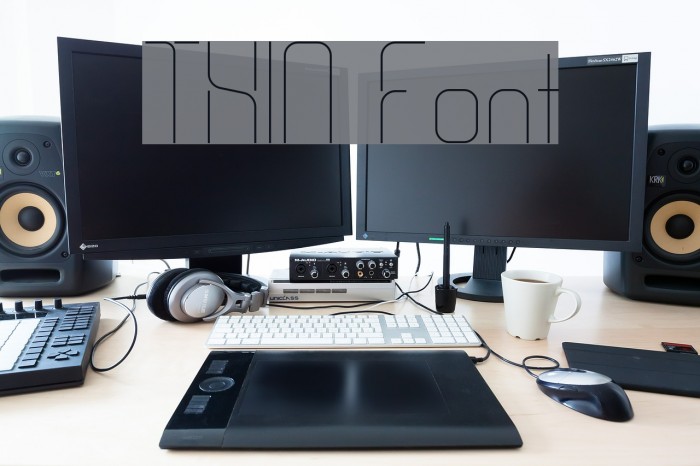 THIN Font examples