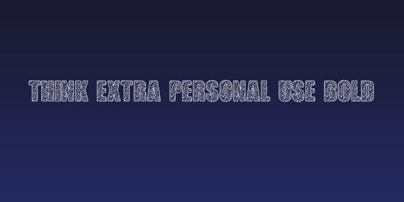 THINK EXTRA PERSONAL USE Bold Social Header