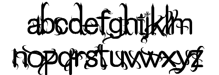 THINK ME WICKED Font LOWERCASE