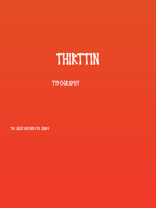 THIRTTIN Poster