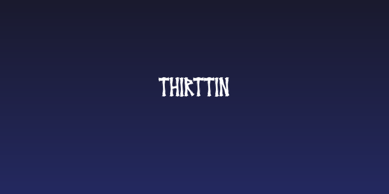 THIRTTIN Social Header