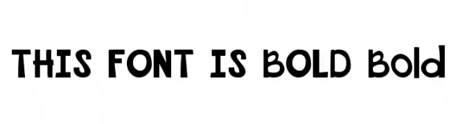 THIS FONT IS BOLD Bold  Frei Schriftart Herunterladen