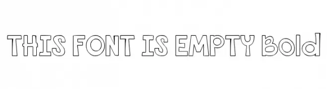 THIS FONT IS EMPTY Bold  Frei Schriftart Herunterladen