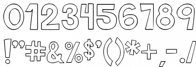 THIS FONT IS EMPTY Bold Font OTHER CHARS