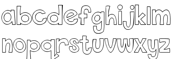 THIS FONT IS EMPTY Bold Font LOWERCASE