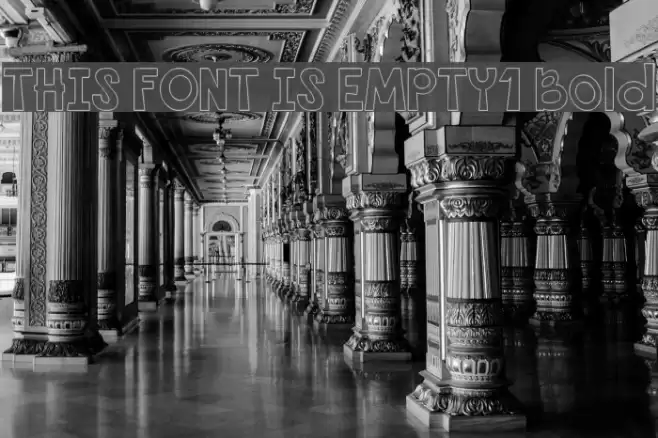 THIS FONT IS EMPTY1 Bold Font examples