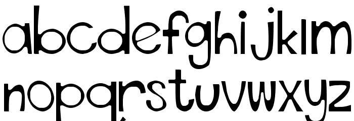 THIS FONT IS STRESSED - EURO Bold Font LOWERCASE
