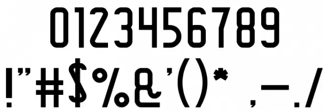 THIS IS INTERNET! Font OTHER CHARS