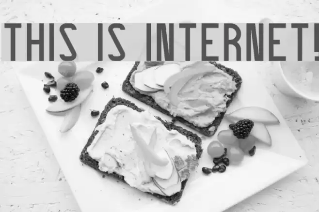 THIS IS INTERNET! Font examples