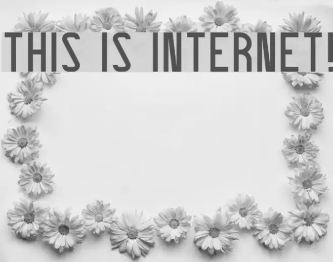 THIS IS INTERNET! Font examples