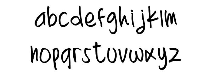 THOERTIEN Font LOWERCASE