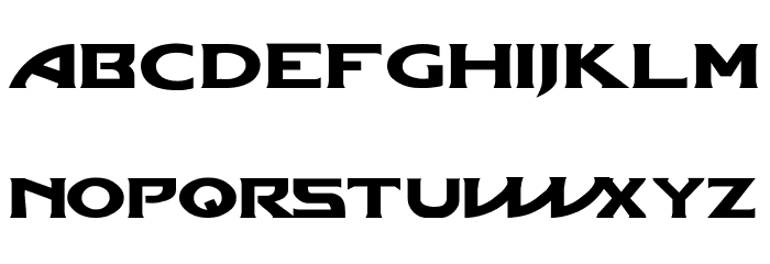 THOR Ragnarok Font LOWERCASE