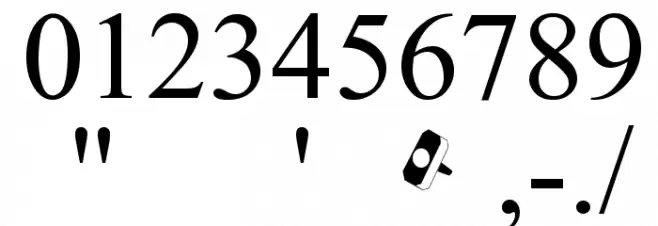 THOR Font OTHER CHARS