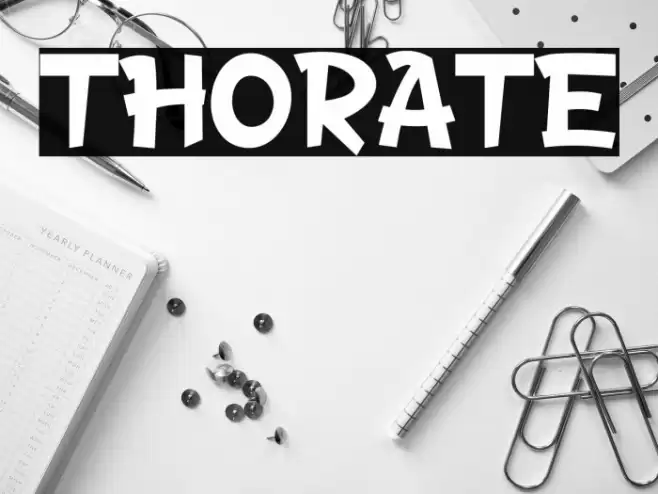 THORATE Font examples