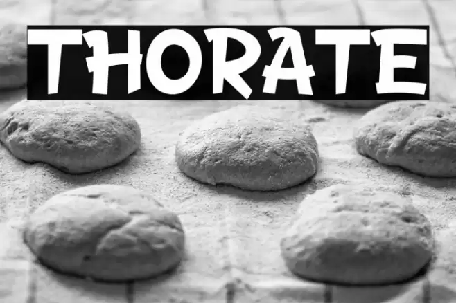 THORATE Font examples
