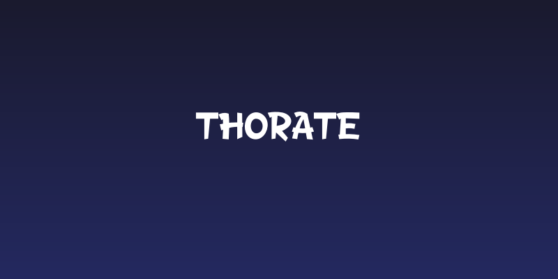 THORATE Social Header