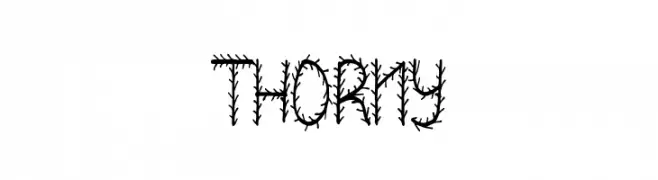 THORNY  Frei Schriftart Herunterladen