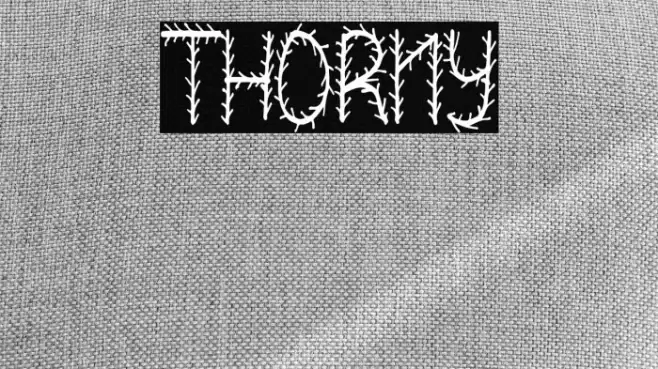THORNY Font examples