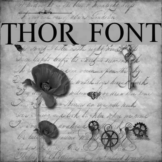 THOR Font examples