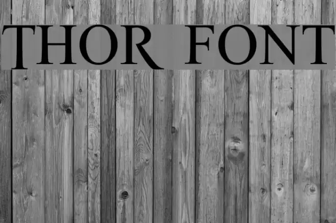 THOR Font examples