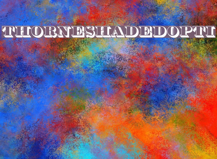 THOrneShadedOpti Font examples