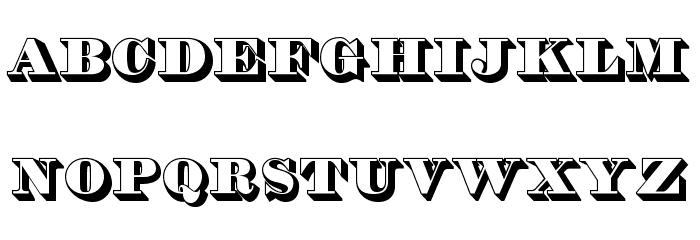 THOrneShadedOpti Font LOWERCASE