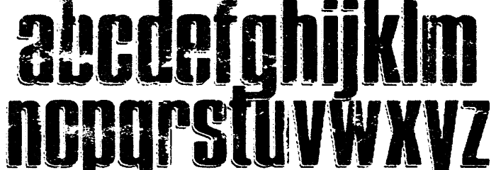THRASHER Font LOWERCASE